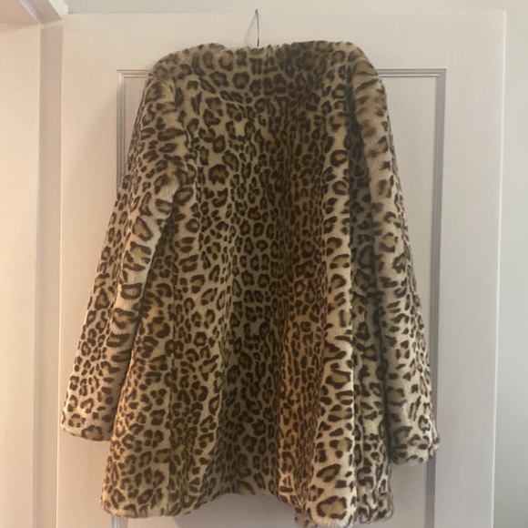 DVF Leopard Faux Fur Jacket size small - Picture 3 of 5